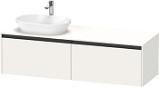 Duravit Ketho.2 Тумба под раковину слева 160x55x45,9h см, цвет: белый супермат. K24889L84840000