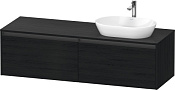 Duravit Ketho.2 Тумба под раковину справа 160x55x45,9h см, цвет: дуб черный K24889R16160000