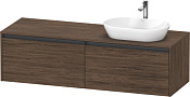 Duravit Ketho.2 Тумба под раковину справа 160x55x45,9h см, цвет: орех темн. K24889R21210000