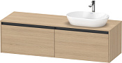 Duravit Ketho.2 Тумба под раковину справа 160x55x45,9h см, цвет: дуб натур. K24889R30300000