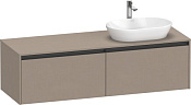 Duravit Ketho.2 Тумба под раковину справа с 2-мя ящ. 160x55x45,9h см, цвет: лен K24889R75750000