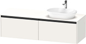 Duravit Ketho.2 Тумба под раковину справа 160x55x45,9h см, цвет: белый супермат. K24889R84840000