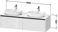 Duravit Ketho.2 Тумба под раковину 160x55x45,9h см, цвет: серо-коричневый мат. K24889R91910000