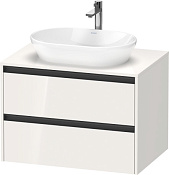 Duravit Ketho.2 Тумба под раковину с 2-мя ящ. 80x55x56,8h см, цвет: белый глянц. K24895022220000