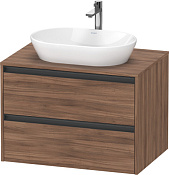 Duravit Ketho.2 Тумба под раковину с 2-мя ящ. 80x55x56,8h см, цвет: орех натур. K24895079790000