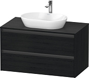 Duravit Ketho.2 Тумба под раковину с 2-мя ящ. 100x55x56,8h см, цвет: дуб черный K24896016160000