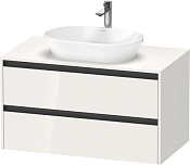 Duravit Ketho.2 Тумба под раковину с 2-мя ящ. 100x55x56,8h см, цвет: белый глянц. K24896022220000