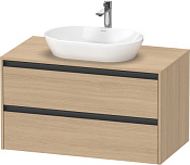 Duravit Ketho.2 Тумба под раковину с 2-мя ящ. 100x55x56,8h см, цвет: дуб натур. K24896030300000