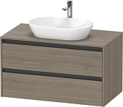 Duravit Ketho.2 Тумба под раковину с 2-мя ящ. 100x55x56,8h см, цвет: дуб терра K24896035350000