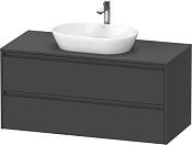 Duravit Ketho.2 Тумба под раковину с 2-мя ящ. 120x55x56,8h см, цвет: графит мат. K24897049490000