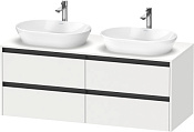 Duravit Ketho.2 Тумба под две раковины 140x55x56,8h см, цвет: Gres Pietra Grey Opaco K24898B18180000