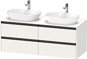 Duravit Ketho.2 Тумба под две раковины 140x55x56,8h см, цвет: белый супермат. K24898B84840000