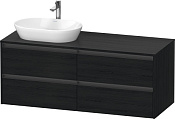 Duravit Ketho.2 Тумба под раковину слева 140x55x56,8h см, цвет: дуб черный K24898L16160000