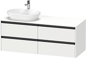 Duravit Ketho.2 Тумба под раковину 140x55x56,8h см, цвет: Gres Pietra Grey Opaco K24898L18180000