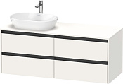 Duravit Ketho.2 Тумба под раковину слева 140x55x56,8h см, цвет: белый супермат. K24898L84840000