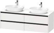 Duravit Ketho.2 Тумба под две раковины 160x55x56,8h см, цвет: Gres Pietra Grey Opaco K24899B18180000