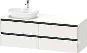 Duravit Ketho.2 Тумба под раковину 160x55x56,8h см, цвет: Gres Pietra Grey Opaco K24899L18180000