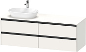 Duravit Ketho.2 Тумба под раковину слева 160x55x56,8h см, цвет: белый супермат. K24899L84840000