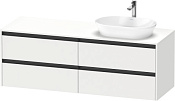 Duravit Ketho.2 Тумба под раковину 160x55x56,8h см, цвет: Gres Pietra Grey Opaco K24899R18180000