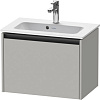 Duravit Ketho.2 Тумба под раковину с 1-им ящ. 61x39x44h см, цвет: бетонно-серый мат. K25055007070000