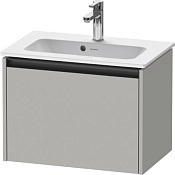 Duravit Ketho.2 Тумба под раковину с 1-им ящ. 61x39x44h см, цвет: бетонно-серый мат. K25055007070000