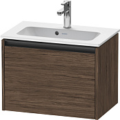 Duravit Ketho.2 Тумба под раковину с 1-им ящ. 61x39x44h см, цвет: орех темн. K25055021210000