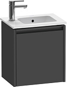 Duravit Ketho.2 Тумба под раковину подвесная 41x29,2x44h см, цвет: графит матовый K25060R49490000