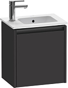 Duravit Ketho.2 Тумба под раковину подвесная 41x29,2x44h см, цвет: графит супермат. K25060R80800000