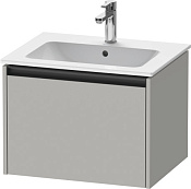 Duravit Ketho.2 Тумба под раковину с 1-им ящ. 61x48x44h см, цвет: бетонно-серый мат. K25062007070000