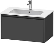 Duravit Ketho.2 Тумба под раковину с 1-им ящ. 81x48x44h см, цвет: графит мат. K25063049490000