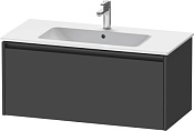 Duravit Ketho.2 Тумба под раковину с 1-им ящ. 101x48x44h см, цвет: графит мат. K25064049490000