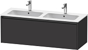 Duravit Ketho.2 Тумба под двойную раковину 121x48x44h см, цвет: графит супермат. K25066080800000