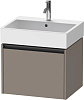 Duravit Ketho.2 Тумба под раковину с 1-им ящ. 58,4x46x44h см, цвет: базальт мат. K25075043430000