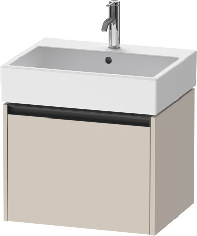 Duravit Ketho.2 Тумба под раковину 58,4x46x44h см, цвет: серо-коричневый супермат. K25075083830000