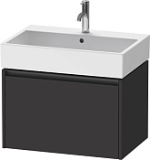 Duravit Ketho.2 Тумба под раковину с 1-им ящ. 68,4x46x44h см, цвет: графит супермат. K25076080800000