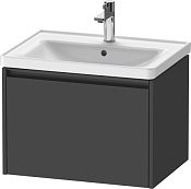 Duravit Ketho.2 Тумба под раковину с 1-им ящ. 63,4x45,5x44h см, цвет: графит мат. K25082049490000