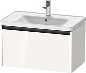 Duravit Ketho.2 Тумба под раковину с 1-им ящ. 78,4x45,5x44h см, цвет: белый глянц. K25083022220000