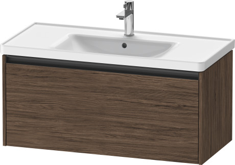 Duravit Ketho.2 Тумба под раковину с 1-им ящ. 98,4x45,5x44h см, цвет: орех темн. K25084021210000