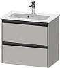Duravit Ketho.2 Тумба под раковину 61x39x54,9h см, цвет: бетонно-серый мат. K25255007070000