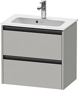 Duravit Ketho.2 Тумба под раковину 61x39x54,9h см, цвет: бетонно-серый мат. K25255007070000