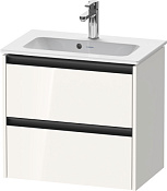 Duravit Ketho.2 Тумба под раковину с 2-мя ящ. 61x39x54,9h см, цвет: белый глянц. K25255022220000