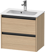 Duravit Ketho.2 Тумба под раковину с 2-мя ящ. 61x39x54,9h см, цвет: дуб натур. K25255030300000