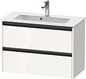 Duravit Ketho.2 Тумба под раковину с 2-мя ящ. 81x39x54,9h см, цвет: белый глянц. K25256022220000