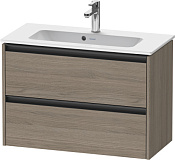 Duravit Ketho.2 Тумба под раковину с 2-мя ящ. 81x39x54,9h см, цвет: дуб терра K25256035350000