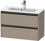 Duravit Ketho.2 Тумба под раковину подвесная с 2-мя ящ. 81x39x54,9h см, цвет: лен K25256075750000