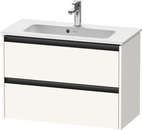 Duravit Ketho.2 Тумба под раковину с 2-мя ящ. 81x39x54,9h см, цвет: белый супермат. K25256084840000