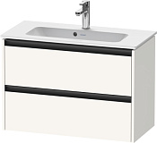 Duravit Ketho.2 Тумба под раковину с 2-мя ящ. 81x39x54,9h см, цвет: белый супермат. K25256084840000