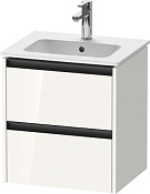 Duravit Ketho.2 Тумба под раковину с 2-мя ящ. 51x42x54,9h см, цвет: белый глянц. K25261022220000