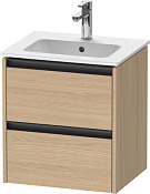 Duravit Ketho.2 Тумба под раковину с 2-мя ящ. 51x42x54,9h см, цвет: дуб натур. K25261030300000