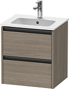 Duravit Ketho.2 Тумба под раковину с 2-мя ящ. 51x42x54,9h см, цвет: дуб терра K25261035350000